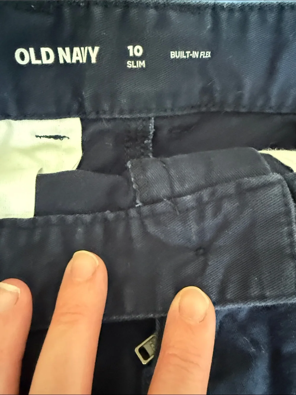 Old Navy Khaki and Navy Chino Shorts